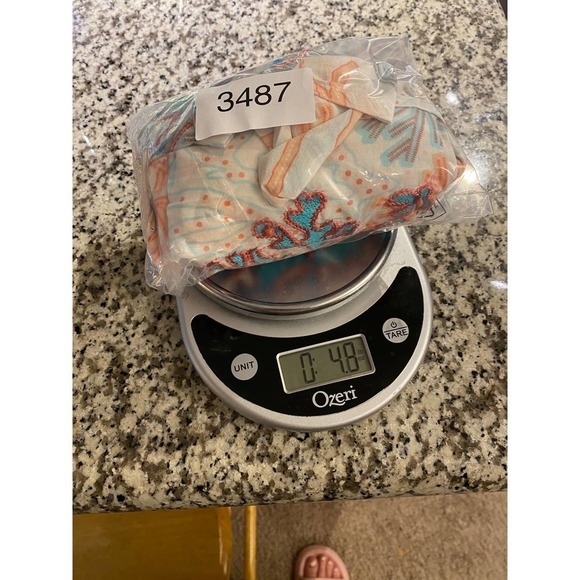 Soft Surroundings Ocean sealife button up Coral Cami Lined Tunic Shirt dress L - Picture 8 of 10